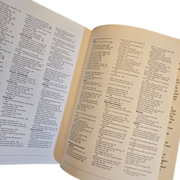 Vintage Hersheys Fabulous Desserts Cookbook 1990 Hardcover Recipe Book - Picture 5 of 16